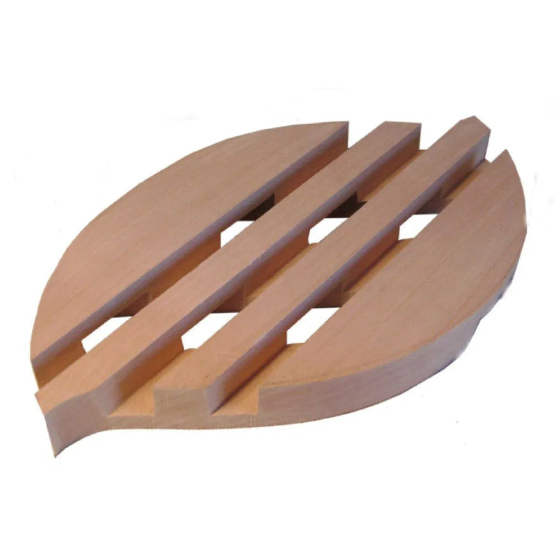 Porte savon en bois - forme de feuille