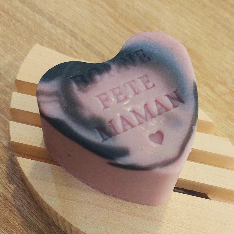 savon coeur bonne fĂȘte maman savonnerie vosges