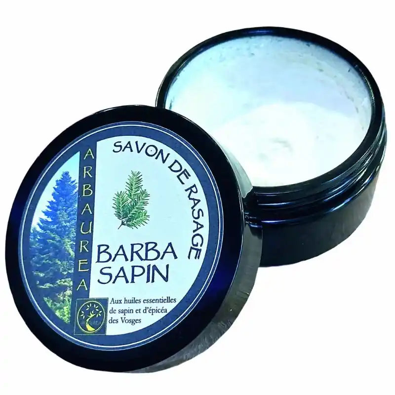 Savon de rasage pot ouvert