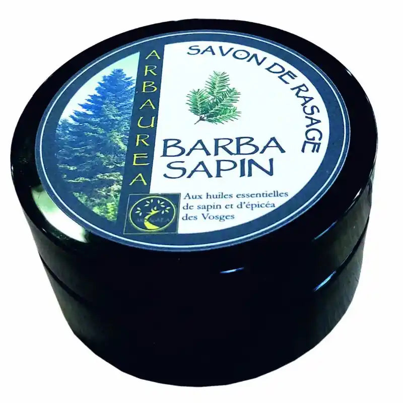 Savon à raser au sapin en pot