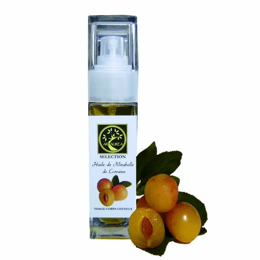 Huile de Mirabelle 30ml, parfaite pour la peau et les cheveux, nombreux bienfaits