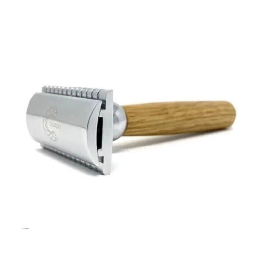 Rasoir de sécurité écologique en bois, idéal avec votre savon à barbe