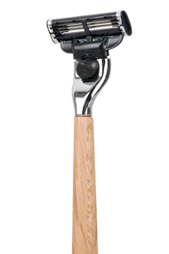 Rasoir Caliquo, manche en bois, lames remplaçables