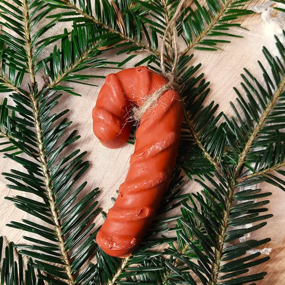 Savon à suspendre dans le savon en forme de sucre d'orge, couleur rouge
