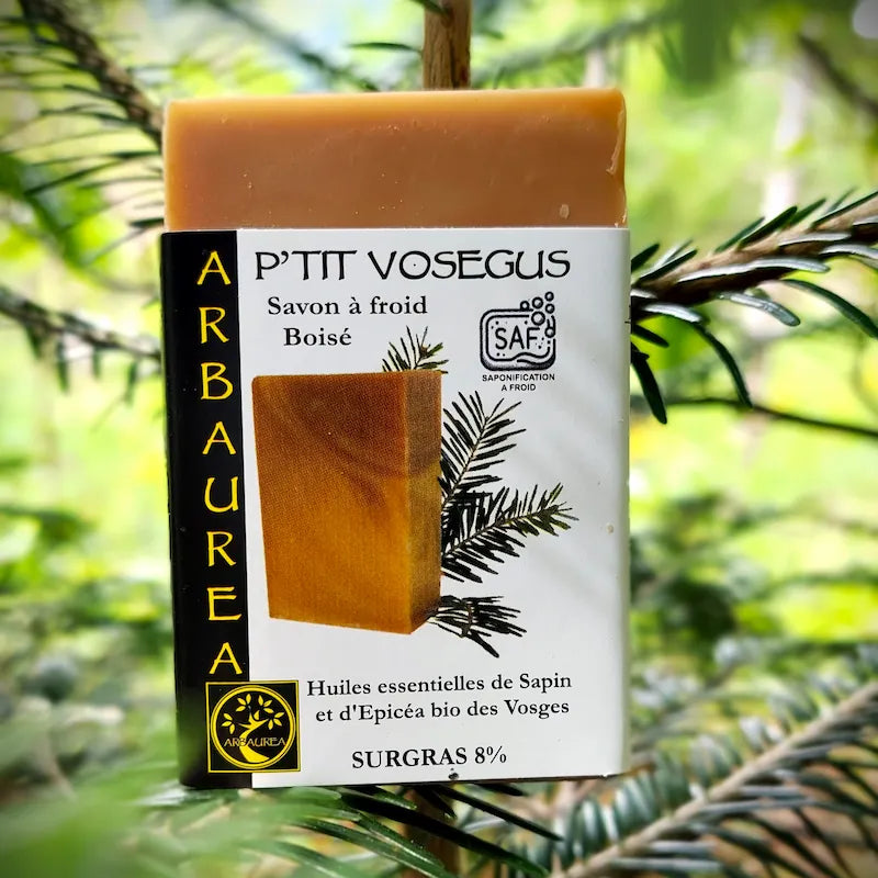 Savon au sapin dans son arbre