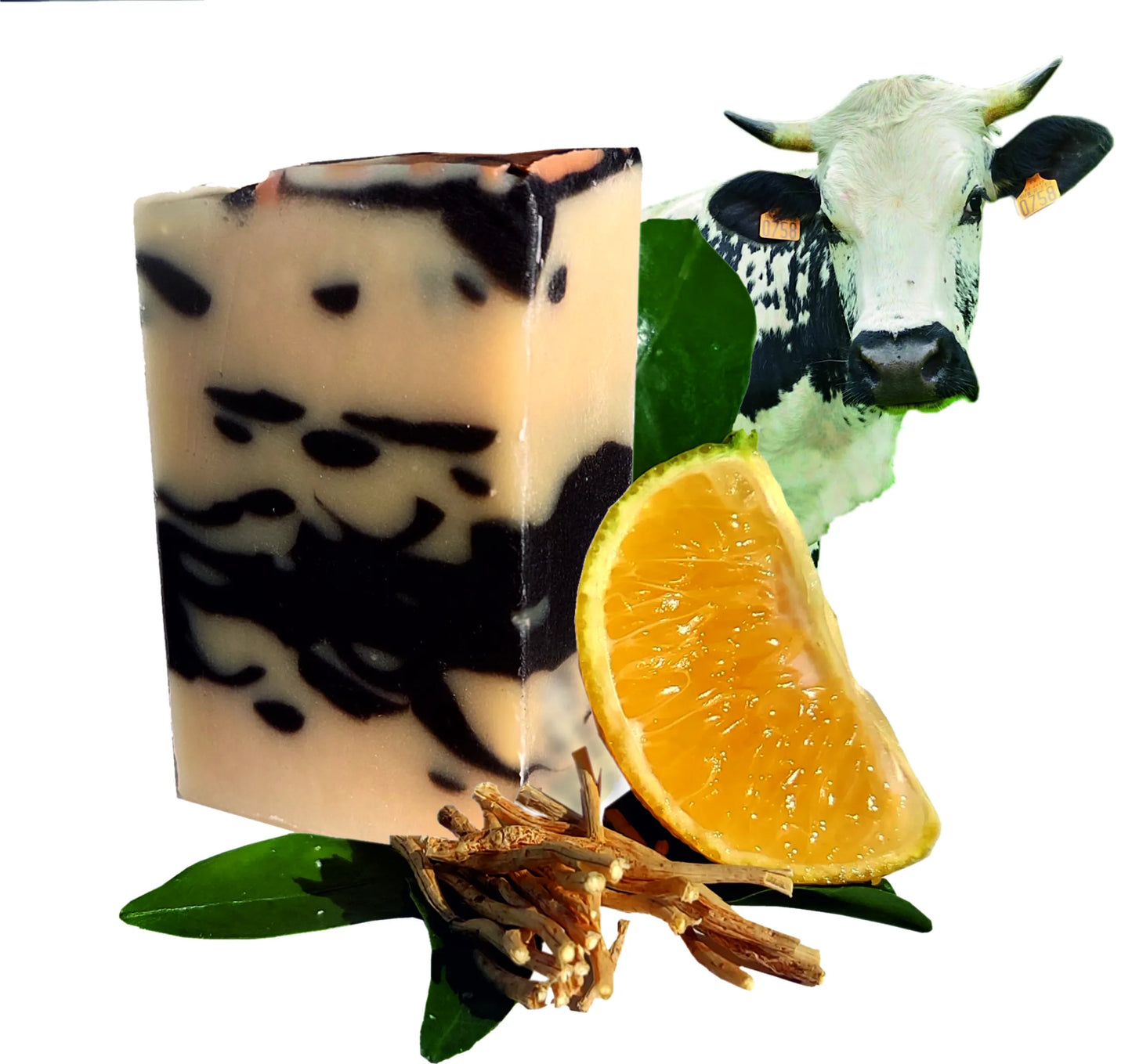 Savon SANSA - Lait de vache vosgienne, Petit Grain Et Vétiver Relaxants