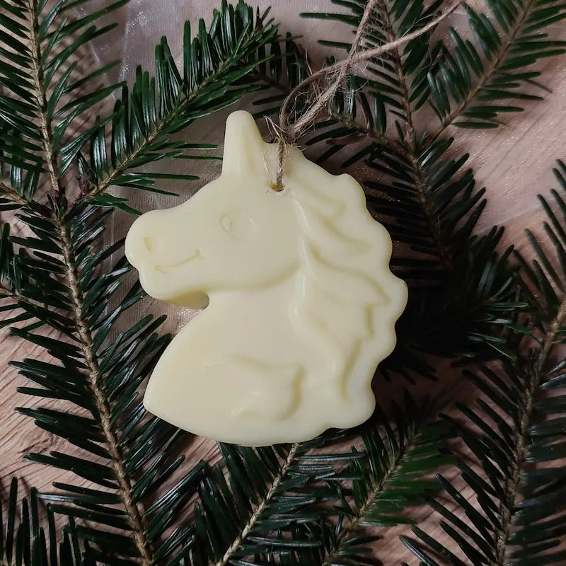 Savon licorne à suspendre, parfum patchouli