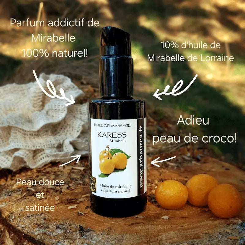 Huile KARESS Mirabelle enrichie à 10 % d’huile de mirabelle de Lorraine