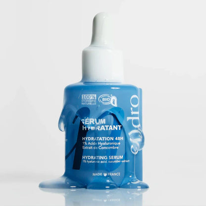 Bouteille du sérum hydratant endro et sa texture gel