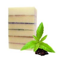 savon artisanal parfumé huile essentielle litsée citronnée et clou de girofle